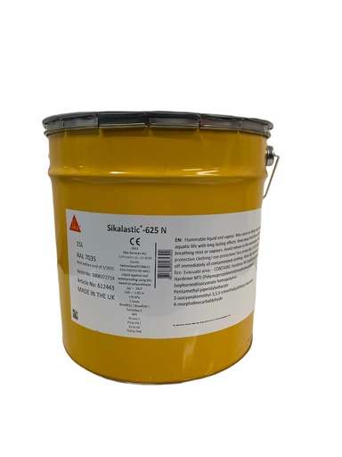 [PTG255.00046] Sikalastic-625 N, High-performance Liquid-applied Polyurethane Waterproofing Membrane, Exterior, 15 L