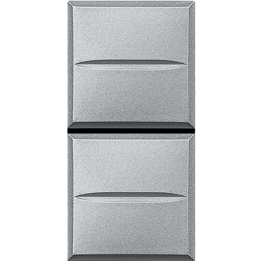 [PTG264.01051] BTICINO HC4036, Double Button Axolute ND/ND, 10 A,250 V, Automatic Connection, Aluminum, 1 Module