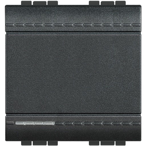 [PTG264.01055] BTICINO L4005M2A, Living Light Rocker Switch, ND Contact, 10 A 250 V, Anthracite, 2 Modules