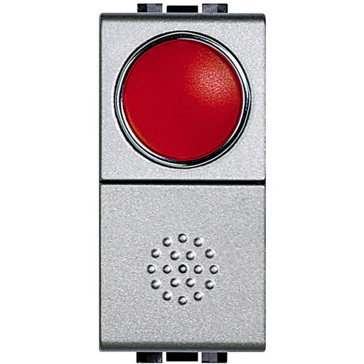 [PTG264.01069] BTICINO NT4038R, Button with Red Indicator 10A, 250V Living Light, tech