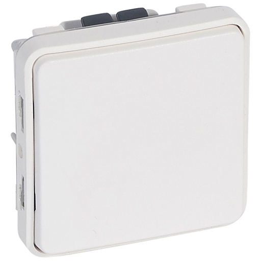 [PTG264.01083] Legrand 070730, Buton Plexo IP 55, Contact ND 10 A, Alb Antimicrobian