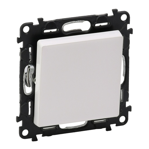 [PTG264.01114] LEGRAND 752111, Valena Life Reversing Button, 6 A, 250 V, with Plate, White