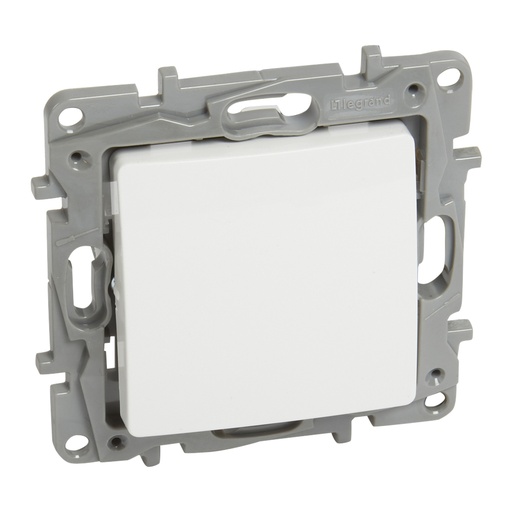[PTG264.01134] LEGRAND 764507, Niloé Simple Button, 6 A, 250 V, Automatic Terminals, White