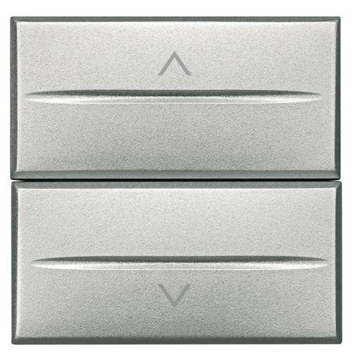 [PTG264.01177] BTicino HC4027/2, Buton Pentru Comandă Storuri Rulante Axolute, Aluminiu, 2 Module