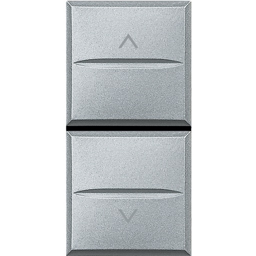 [PTG264.01178] BTicino HC4037, Buton Dublu Cu Interblocare Pentru Storuri Rulante Axolute, Aluminiu, 1 Modul