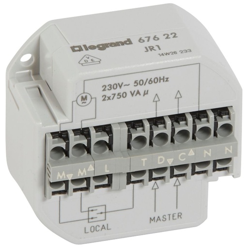 [PTG264.01198] LEGRAND 067622, Multi,control Relay for Blinds