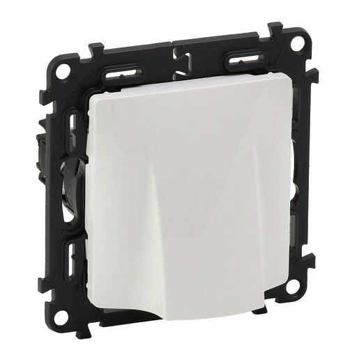 [PTG264.01357] Legrand 753134, Iesire Cablu Fara Borne Valena Life, Cu Placa, Alb