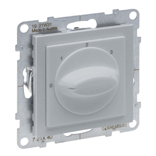 [PTG264.01724] LEGRAND 721340, Ventilation Control Switch 0,1,2,3, Alu