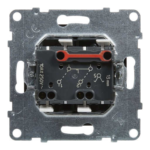 [PTG264.01729] LEGRAND 721405, Double Switch, 10AX, Term Aut. Ng