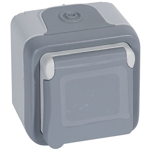 [PTG229.00412] LEGRAND 069732, Plexo Socket IP 55, BS, 13 A, 2P+E, Surface Mounting, Grey