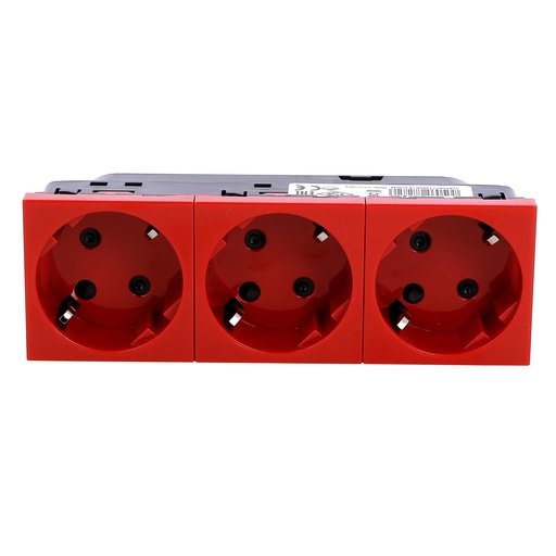 [PTG229.00445] LEGRAND 077282, Multi Socket, support 3 x 2P+E Automatic Terminals, with Protection Against Wrong Maneuvers