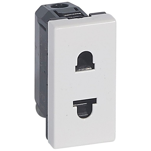 [PTG229.00462] LEGRAND 077501, Euro, US Standard Socket, 2P, 1 Module, White
