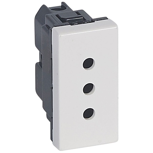 [PTG229.00469] LEGRAND 077510, Italian Standard Socket, 2P+E 10 A, 1 Module, White
