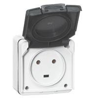 [PTG229.00493] Legrand 091655, Priza Plexo IP 55 20 A 2P+E 230 V, Gri