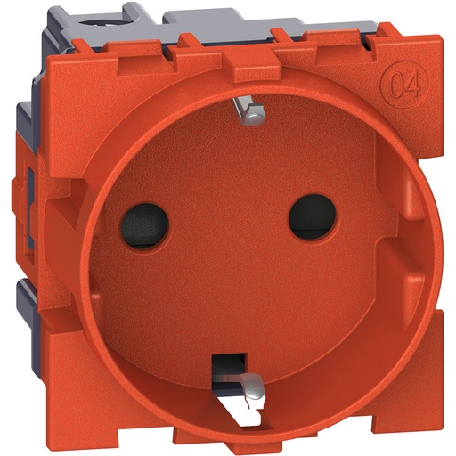 [PTG229.00605] Bticino KR4141, L.NOW - Priză Standard German 2P+T, Roșu