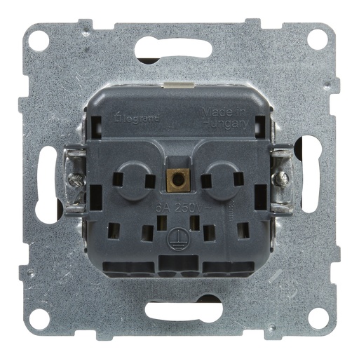 [PTG229.00608] Legrand 721420, Priza 2P+T, Term Aut., Protecție Copii, Negru