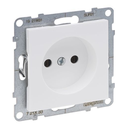 [PTG229.00628] LEGRAND 721133, 2P Socket, Screw Terminal, White