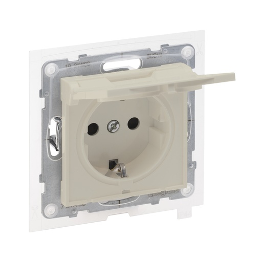 [PTG229.00637] LEGRAND 721223, 2P+E Socket, IP44, Child, proof, Ivory