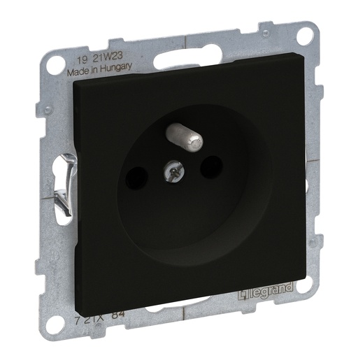 [PTG229.00662] Legrand 721484, Priza 2P+T, Standard Franța, Protecție Copii, Negru