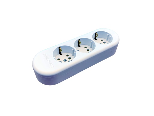[PTG229.00684] LEGRAND 053421, Power Strip, 3 Outlets 2P+T, Without Cable, White