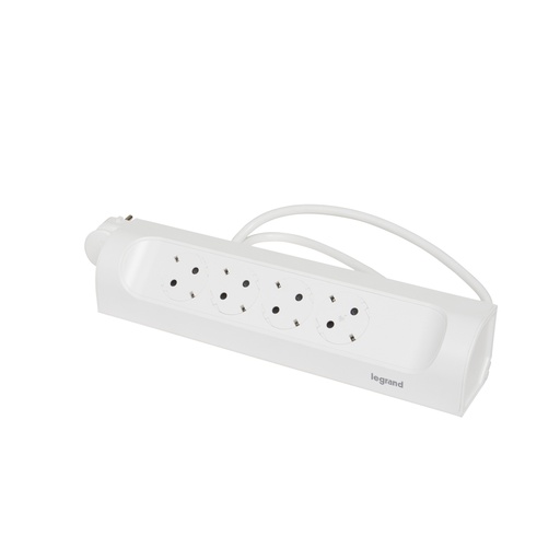 [PTG229.00701] Legrand 694501, Bloc Multipriza Unghiular 4X2P+T, 1M, Alb