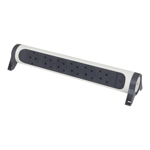 [PTG229.00738] LEGRAND 694547, Premium Mobile Multi, Socket Block Rotating 6 x 2P+E with Black, and, white Switch