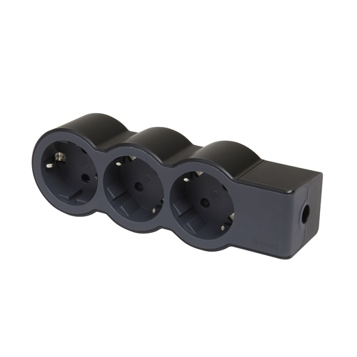 [PTG229.00765] LEGRAND 694574, Mobile Multi, Socket Block Standard 3 x 2P+E Black
