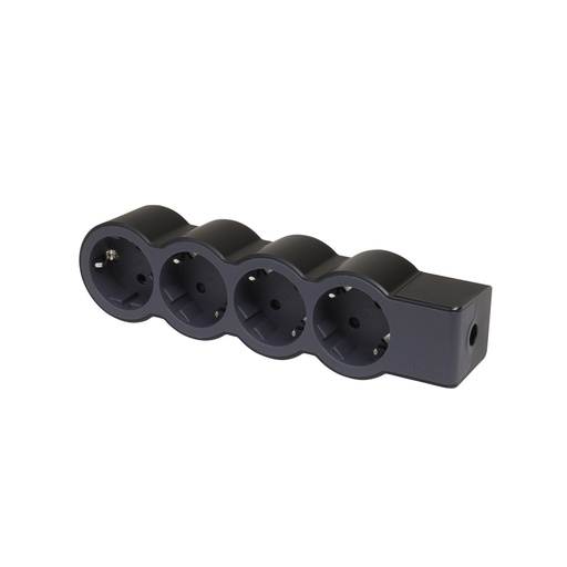 [PTG229.00767] LEGRAND 694576, Mobile Multi, Socket Block Standard 4 x 2P+E Black