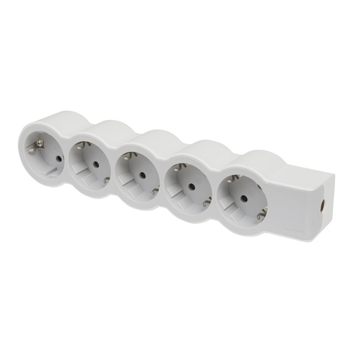 [PTG229.00768] Legrand 694577, Bloc Multipriza Mobil Standard 5X2P+T, Alb-Gri