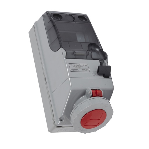 [PTG229.00834] LEGRAND 056674, Combined Unit P17, with Unequipped DIN Rail 125 x 280, IP 66, 380/415 V, 32 A, 3P+N+E