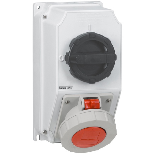 [PTG229.00865] LEGRAND 657106, Combination Unit with Interlocking Socket with Switch
