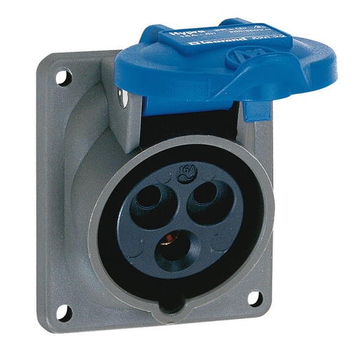 [PTG229.00874] LEGRAND 052022, Socket for Mounting on Inclined Panel Hypra, IP 44, 200/250V, 16A, 2P+E, plastic