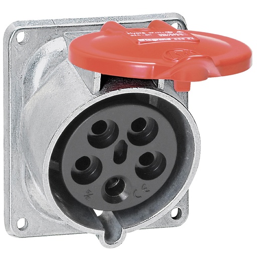 [PTG229.00889] LEGRAND 052934, Hypra Inclined Panel Mounting Socket, IP44, 380/415 V, 32 A, 3P+N+E, metal