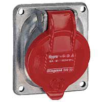 [PTG229.00895] LEGRAND 053833, Hypra Inclined Panel Mounting Socket, IP44, 380/415 V, 63 A, 3P+E, metal