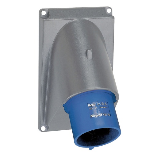 [PTG229.00941] Legrand 052872, Intrare Panou Aparent Hypra IP 44 200/250 V, 32 A 2P+E, Plastic