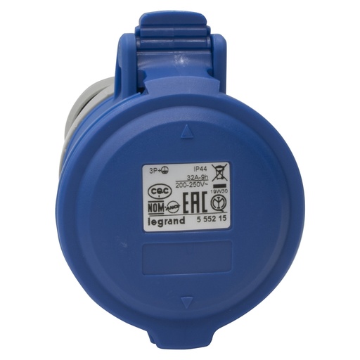 [PTG229.01009] Legrand 555215, Priza Mobila P17 IP44 200/250 V, 32 A, 3P+E