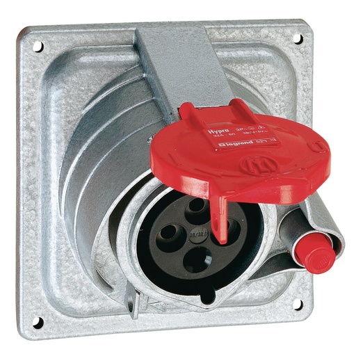 [PTG229.01026] Legrand 052213, Priză Prisinter Pentru Montare Pe Panou Hypra-IP 44 380/415 V, -16 A -3P+E, Metal
