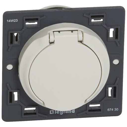 [PTG229.01043] LEGRAND 067430, Céliane Central Vacuum Outlet, Contactless, White Plate
