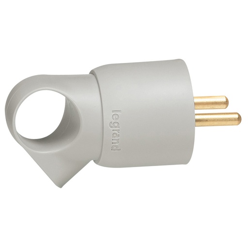 [PTG044.00024] LEGRAND 050424, 2P+T Plug, 16 A, Plastic, Rings, Gray