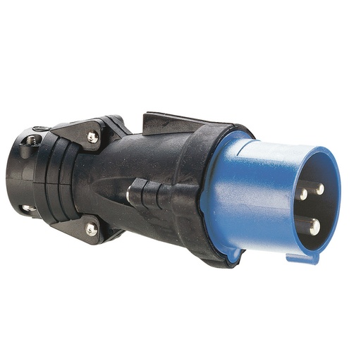 [PTG044.00123] LEGRAND 052052, Hypra Straight Plug, IP44, 16 A, 200/250 V, 2P+T, Rubber
