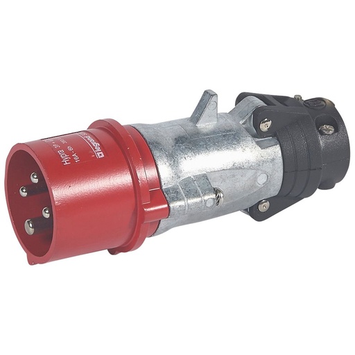 [PTG044.00135] Legrand 052143, Fișă Dreaptă Hypra, IP 44, 380/415 V, 16 A, 3P+E, Metal