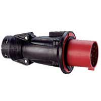 [PTG044.00157] Legrand 052953, Fișă Dreaptă Hypra, IP44, 32 A, 380/415 V, 3P+T, Cauciuc