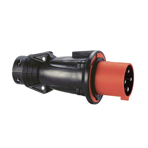 [PTG044.00173] LEGRAND 053853, Hypra Straight Plug, IP 44, 380/415 V, 63 A, 3P+E, Rubber