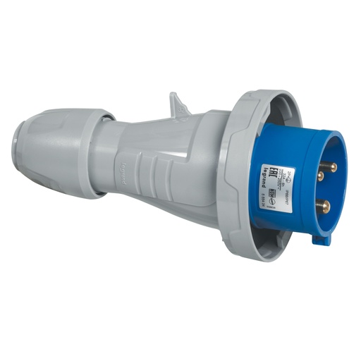 [PTG044.00191] LEGRAND 555326, Straight Plug P17, IP66/67, 200/250 V, 16 A, 3P+N+E