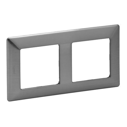 [PTG013.01772] Legrand 754152, Rama Valena Life, 2 Module, Otel inoxidabil