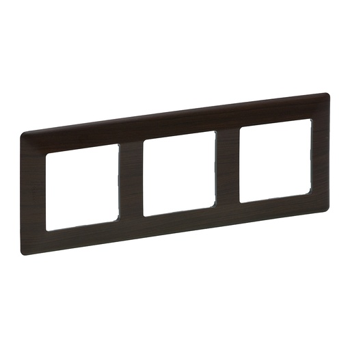 [PTG013.01783] Legrand 754173, Rama Valena Life, 3 Module, Lemn inchis la culoare