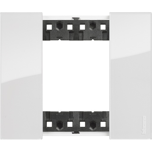 [PTG013.01868] BTicino KA4802DW, L.Now, Ramă 2 Module, Ice