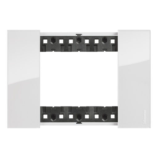 [PTG013.01874] BTicino KA4803DW, L.Now, Ramă 3 Module, Ice