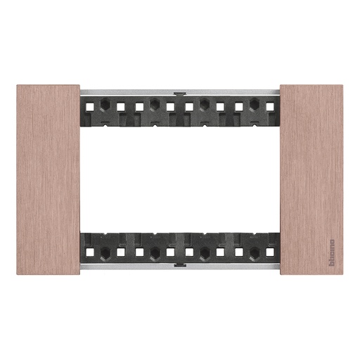 [PTG013.01901] BTICINO KA4804ZM, L.Now, 4 Modules, Copper Frame