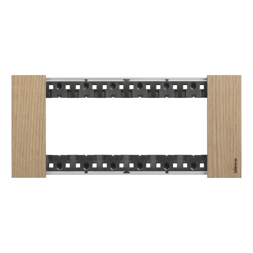 [PTG013.01929] BTICINO KA4806LM, L.Now, 6 Modules, Oak Frame